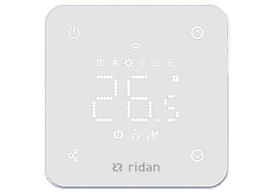 Ридан 088L1142R — Электронный комнатный термостат RSmart-FW (РСмарт-FW) с Wi-Fi подключением 230V, белый