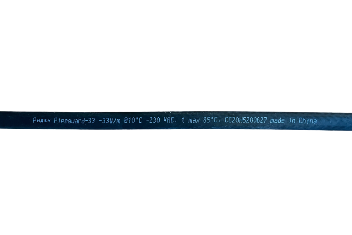 21RT0814R — Ridan Pipeguard-33 (Обогрев труб) саморегулирующийся нагревательный кабель 230 В, 300 м, отрезной
