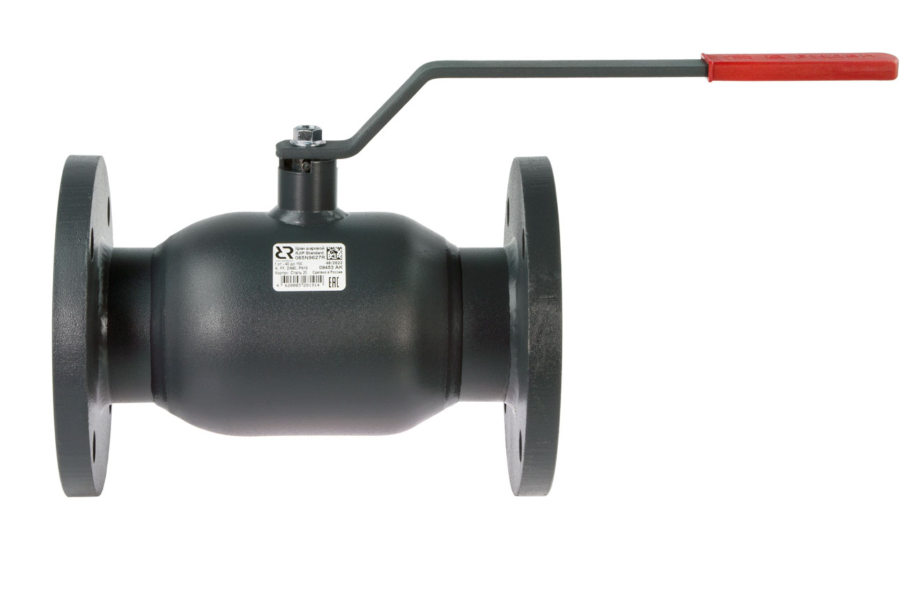 Ридан RJIP Standard (Стандарт) 065N9628R — Кран шаровой FF DN100 PN16 (фланцевый, с рукояткой, стандартный проход)