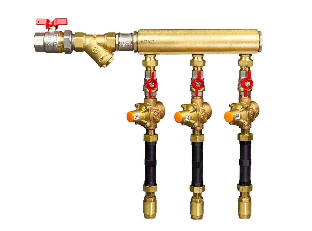 Ридан WDU.3R 160W1003R — Узел распределительный этажный для систем водоснабжения V1 DN32-5R-20-7BIZ20-BV15