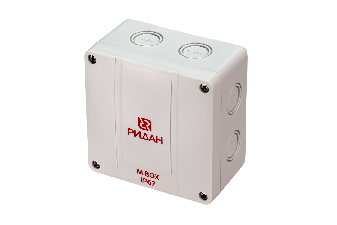 21RT0928R — Коробка распределительная Ridan M BOX (короб), 110х110х67 мм, IP66/IP67, серая