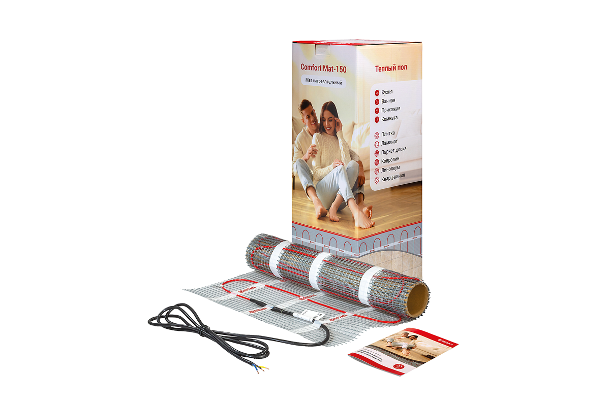 21RT0407R — Ridan Comfort Mat-150 (Комфорт Мат-150) нагревательный мат 600 Вт, 230 В, 4 м²