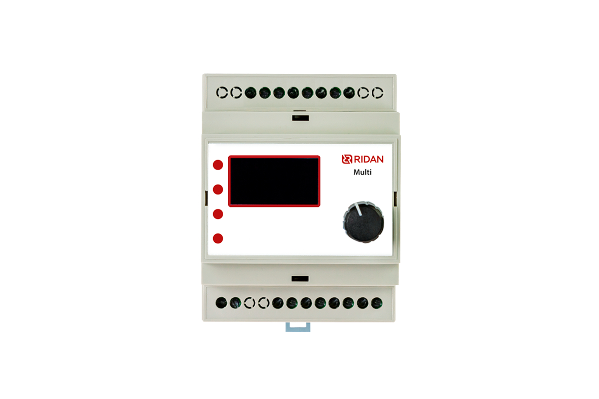 21RT0209R — Ридан Multi (Мульти) терморегулятор, размеры 90,2 х 71 х 70,9, класс защиты IP 20